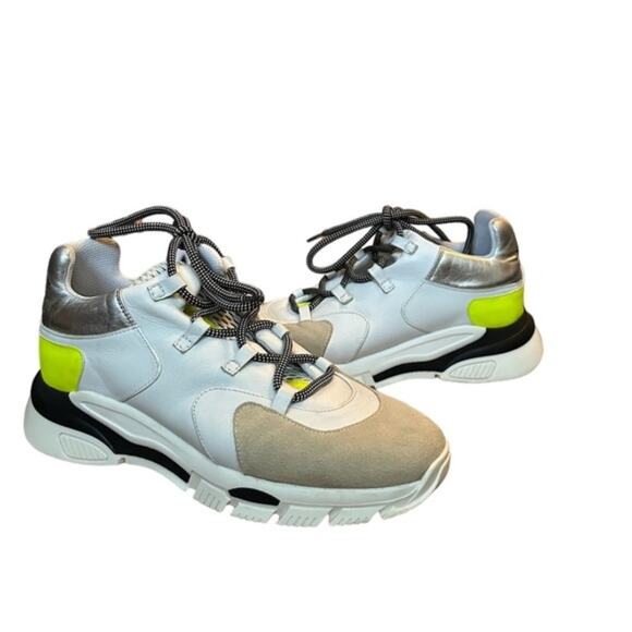 Revolve Toral White High top Sneakers size 11 (41) - Picture 1 of 13